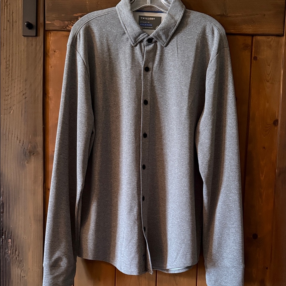 Twillory Gray Casual Button Down Shirt